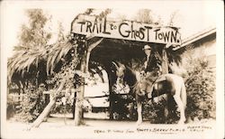 Trail to Ghost Town. Knott's Berry Place Postcard