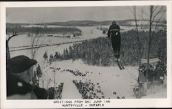 Greetings from Ski Jump Inn Postcard