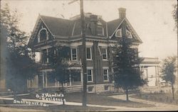 O.J. Hamlin's Residence Postcard