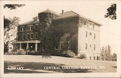 Library, Central College Fayette, MO Postcard Postcard Postcard