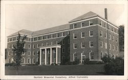 Bartlett Memorial Dormitory at Alfred University New York Postcard Postcard Postcard