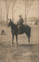 Man on a horse Postcard