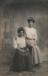 Two Gibson Girls Panama, NY Women Postcard Postcard Postcard