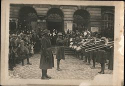 Soldiers, Military Band Chaumont, France World War I M.J. Original Photograph Original Photograph Original Photograph