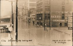 Duquesne Way looking east - Flood of March 1936 Postcard
