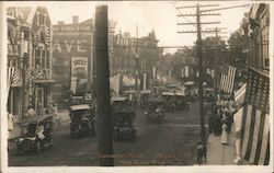 Old Home Week Automobile Parade Postcard