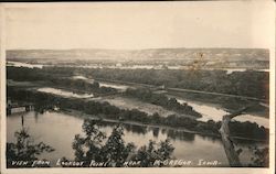 View from lookout Point McGregor, IA Postcard Postcard Postcard