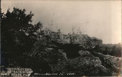 "Devil's Oven" at the "Backbone", Iowa State Park Manchester, IA Postcard Postcard Postcard