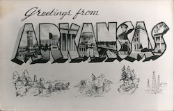 Greetings from Arkansas Postcard