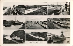 Views of the Panama Canal Postcard