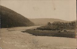 View Up the River, Between Rocky Bank and Large Hill Postcard