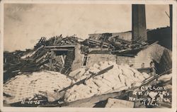 Walnut Creek Mill Cyclone Damage, 1915 Postcard