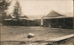 Cozy Cottages. At No. 4 House. Number Four N.Y. Postcard