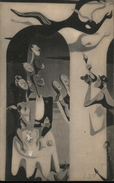 Mural by Anton Refregier at Cafe Society Uptown New York City