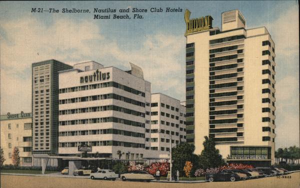 The Shelborne, Nautilus and Shore Club Hotels Miami Beach Florida