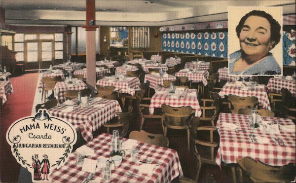 Mama Weiss' Csarda Hungarian Restuarant Beverly Hills California