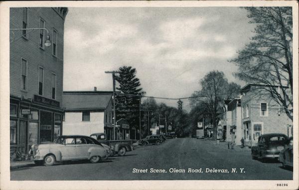 Street Scene, Olean Road Delevan New York