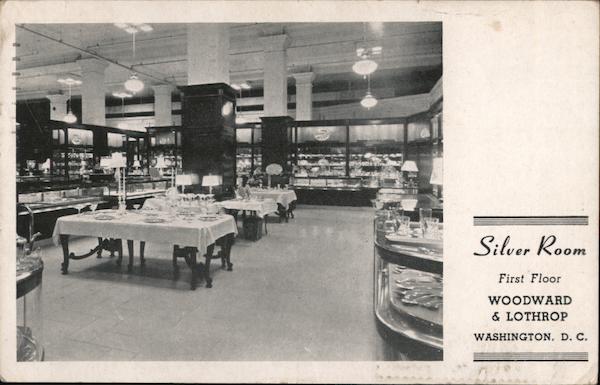 Silver Room Woodward & Lotrhop Washington District of Columbia