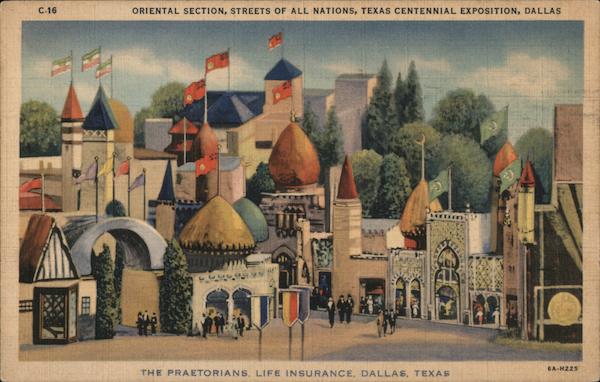 Oriental Section, Streets of All Nations, Texas Centennial Exposition Dallas