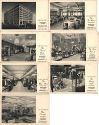 Set of 7: Woodward & Lothrop Department Store Postcard