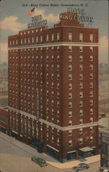 G-3 King Cotton Hotel, Greensboro, N.C. North Carolina Postcard Postcard Postcard