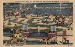 Indiana Beach - Miniature Golf, Beach and Pier Postcard