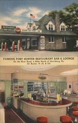 Famous Fort Hunter Restaurant Bar & Lounge Harrisburg, PA Postcard Postcard Postcard