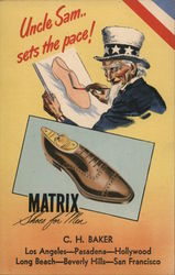 Matrix Shoes for Men - Uncle Sam Postcard
