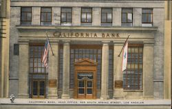 California Bank, Head Office Postcard