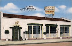 Jean's French Restaurant Postcard