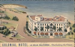 Colonial Hotel - Overlooking the Ocean Postcard
