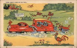 Home Sweet Home on the Trail Postcard