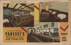 Vanessi's Restaurant Postcard