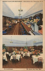 Manuel's Cafe and Restaurant Postcard