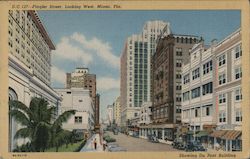 D.C. 127 - Flagler Street, Looking West Postcard