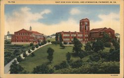 East Side High School and Gymnasium Postcard