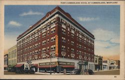 Fort Cumberland Hotel at Cumberland, Maryland Postcard