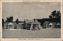 Jefferson Motel SAnford, NC Postcard Postcard Postcard