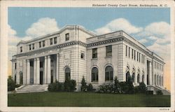 Richmond County Court House Rockingham, NC Postcard Postcard Postcard