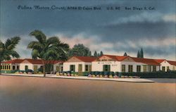 Palms Motor Court San Diego, CA Postcard Postcard Postcard