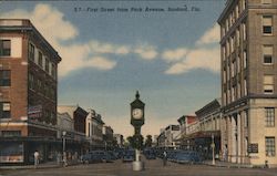 First Street from Park Avenue Sanford, FL Postcard Postcard 