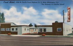 Crest Motel Wilmington, CA Postcard Postcard Postcard