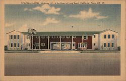 Colonial Motel Postcard