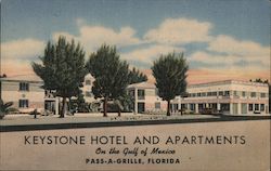 Keystone Hotel and Apartments Pass-a-Grille Beach, FL Postcard Postcard Postcard