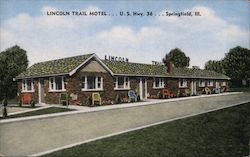 Lincoln Trail Motel Springfield, IL Postcard Postcard Postcard