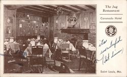 The Jug Restaurant Coronado Hotel St. Louis, MO Postcard Postcard Postcard