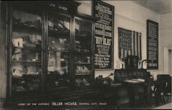 Lobby of the Historic Teller House Postcard