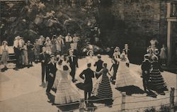 The Pioneer Dancers Square Dancing in the Gardens Adjoining the Opera House Central City, CO Postcard Postcard Postcard