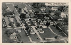 Burger's Cottages and Cafeteria Postcard