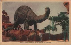 Sinclair Dinosaur Exhibit - Century of Progress, 1933 Postcard